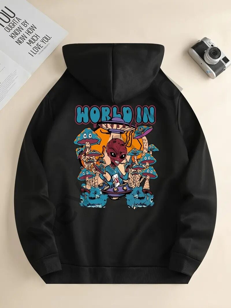 Unisex-Kapuzenpullover mit World of Warcraft-Aufdruck, Übergröße, 3 Garne