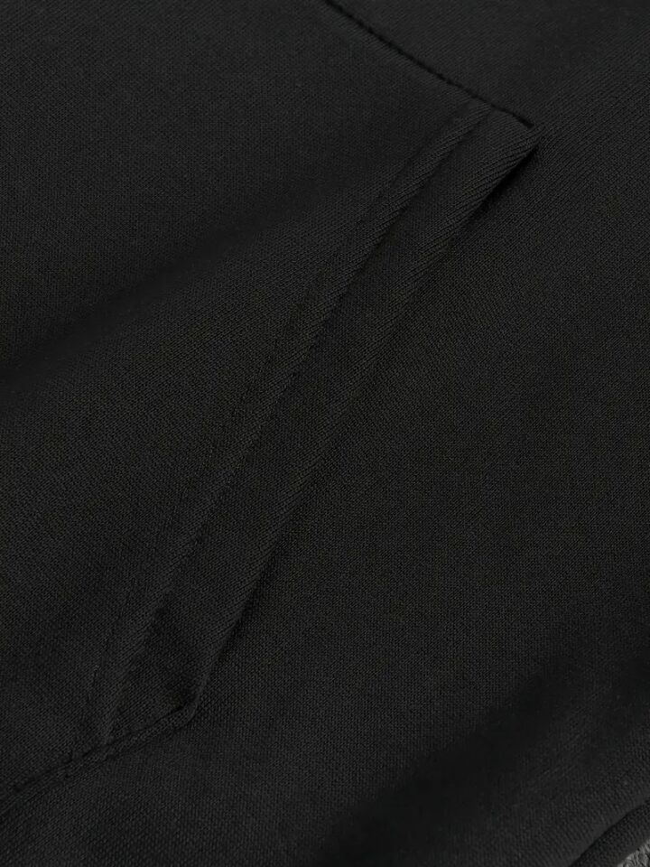 Sevgili Kombini Oversize Hoodie – Motosiklet Kalp Ritmi Baskılı 3 İplik Unisex Sweatshirt 2'li