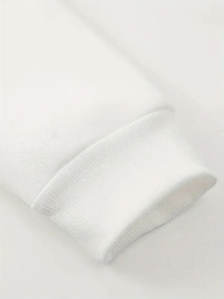 Sevgili Çift Kombini 2’li Kalp Atışı Desenli Unisex Sweatshirt – Minimal Aşk Tasarımı